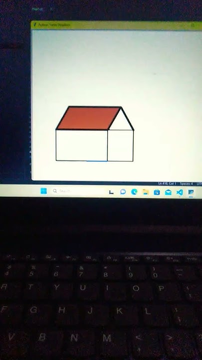 Very easy to draw House using Python Turtle graphics | python Turtle ...