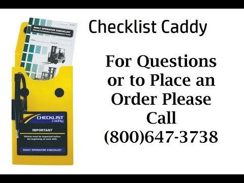 Checklist Caddy