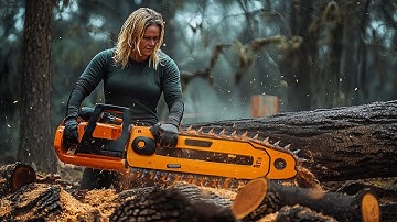 Stihl MS 881 The WORLD’S MOST POWERFUL Chainsaw in Action!