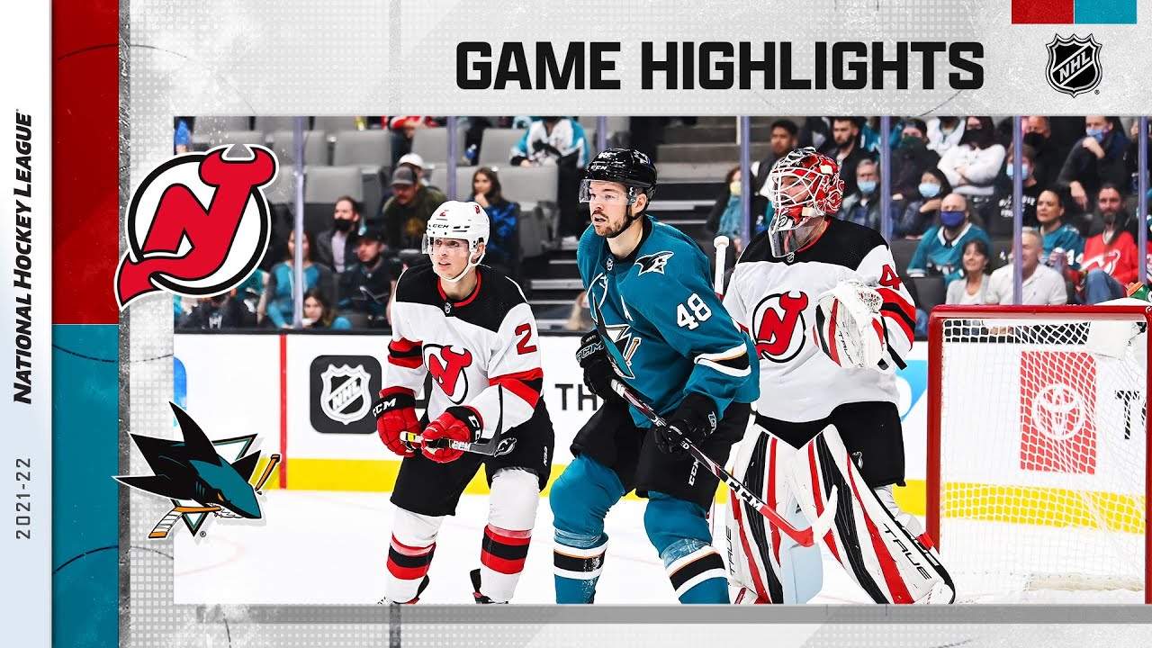 Devils @ Sharks 11/06/21 | NHL Highlights - YouTube