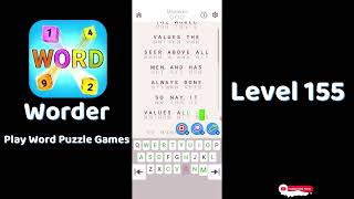 Worder Level 155 | Worder Logic Word Search Level 155 Answers