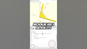 openScad: use hulls to get a rib like effect #3dprinting #openscad #openscadtutorial
