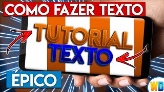Como Fazer Texto Épico No Android - PixelLab Ps Touch