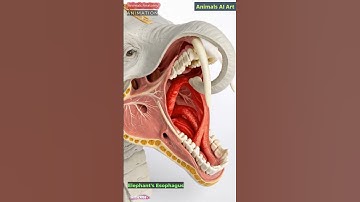 Elephant Mouth Anatomy Animation | Animals AI Art | 38