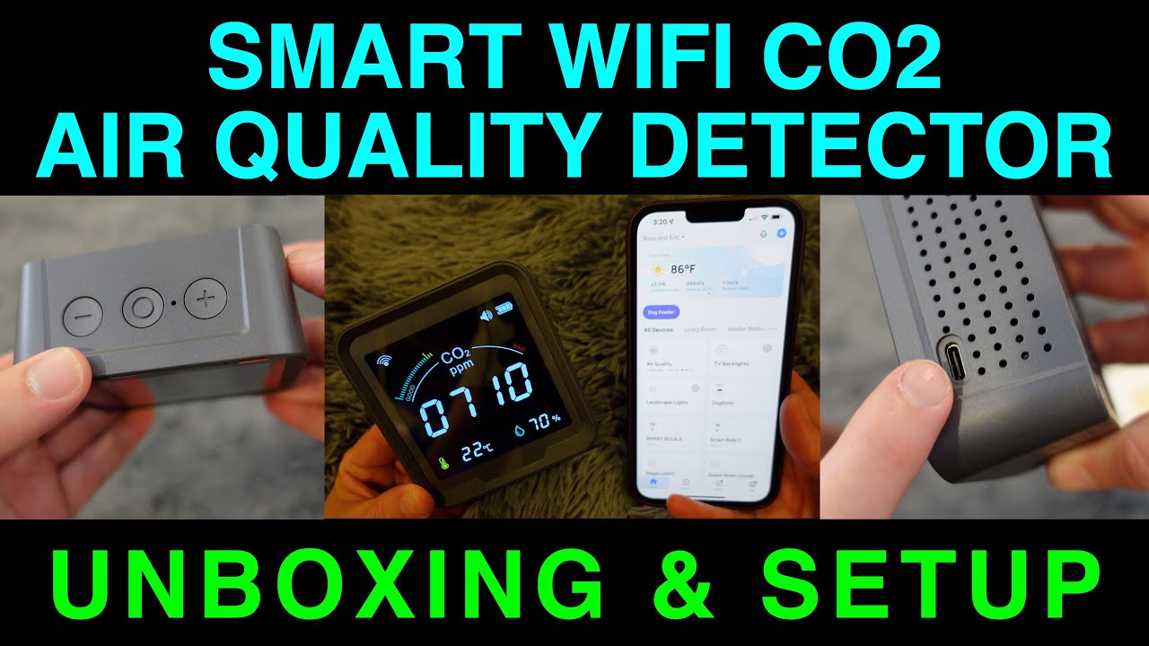 5 In 1 Portable CO2 Detector Air Quality Detector Intelligent Air Detector