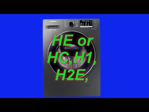 Tutorial:How to fix a HE or HC ,H1 H2E error code on your Samsung washing machine