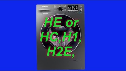 Tutorial:How to fix a HE or HC ,H1 H2E error code on your Samsung washing machine
