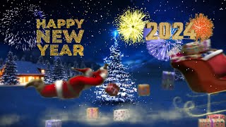 Funny Santa Wish You a Merry Christmas and a Happy New Year 2024 (HoHoHo)