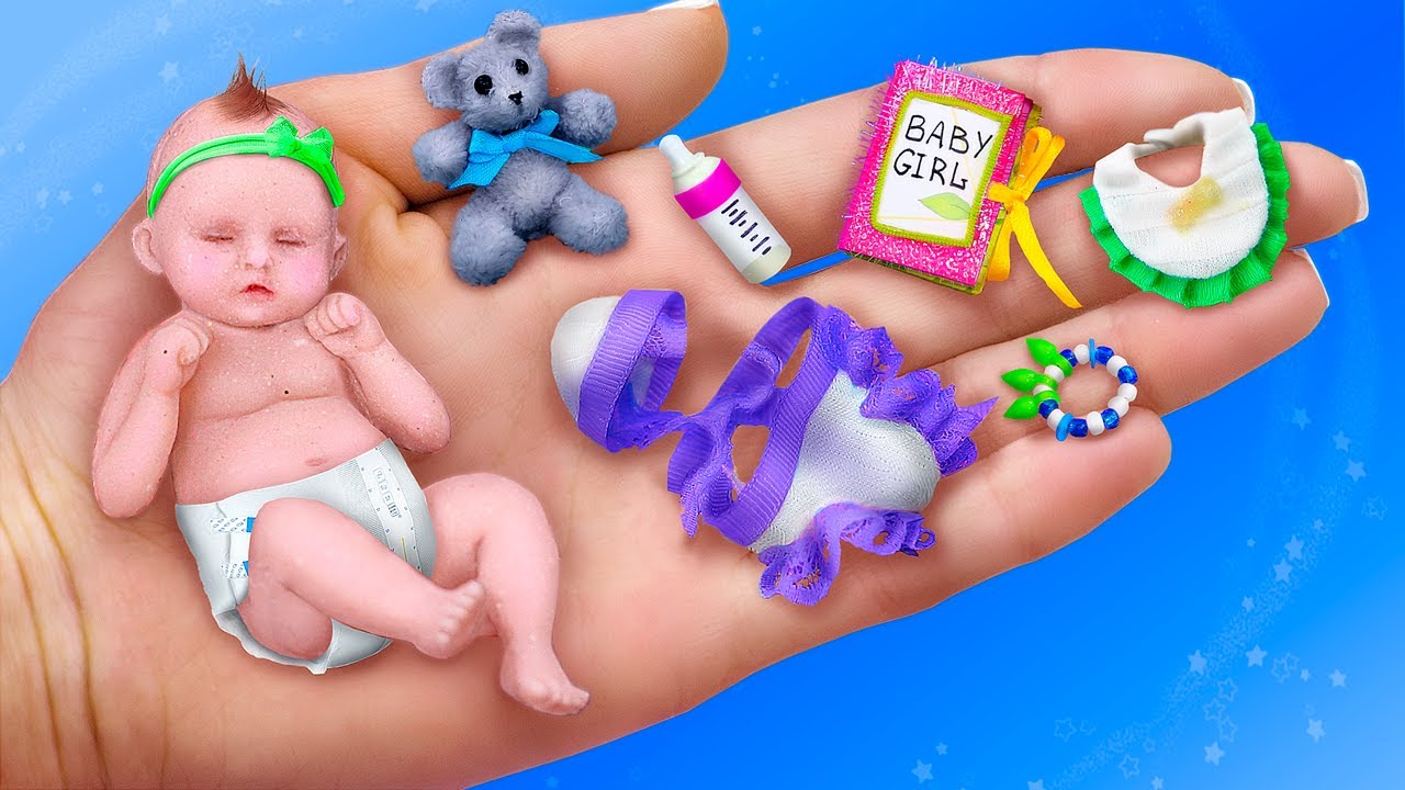 10 DIY Criações e Artesanatos para Bonecas / Bebê em Miniatura