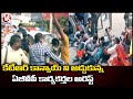 ABVP activists attempt to obstruct Minister KTR convoy in Warangal