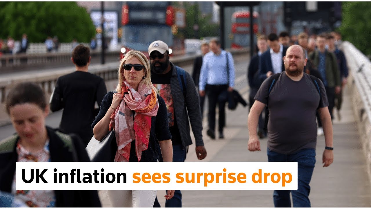 UK inflation sees surprise drop - YouTube