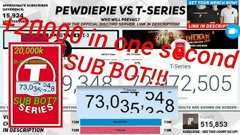 T series uses sub bot(20k in one second!)