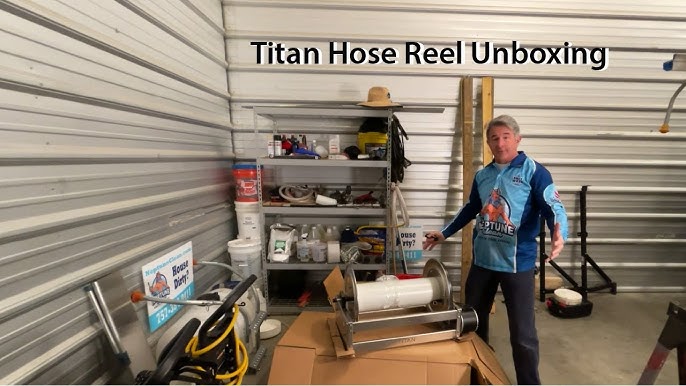 How to mount Titan hose reels with stack kit and hose guide (part 1) 