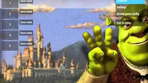Shrek the Third PPSSPP v.1.1.1 on Nvidia Shield Tablet (Android)