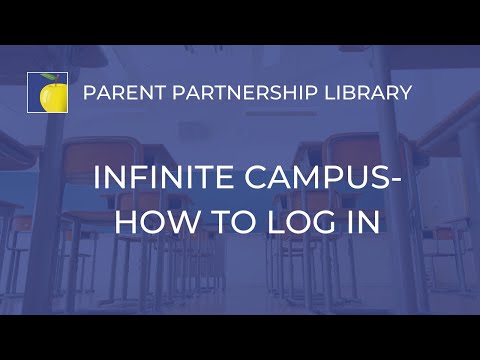 Infinite Campus - How to Log In (English)