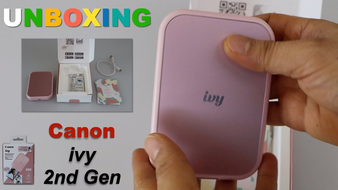 Canon Ivy Mini Photo Printer Made for iPhone iPad Includes USB & Photo  Paper NEW