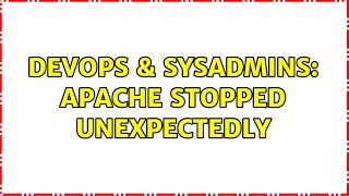 Celebrity DevOps & SysAdmins: apache stopped unexpectedly Profile