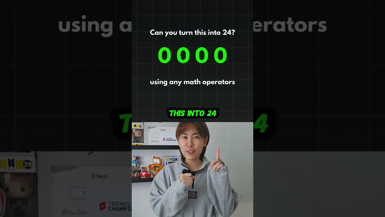 Make 24 from four 0's using any math operations