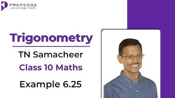 Example 6.25 | Trigonometry - Angle of Elevation | 10th Math | TN State Board