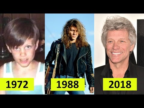 Jon Bon Jovi Transformation - The Evolution Of Jon Bon Jovi 1972 - 2018