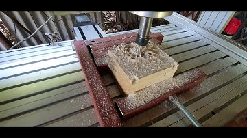 arduino grbl cnc milling machine 500w spindle wood cut test