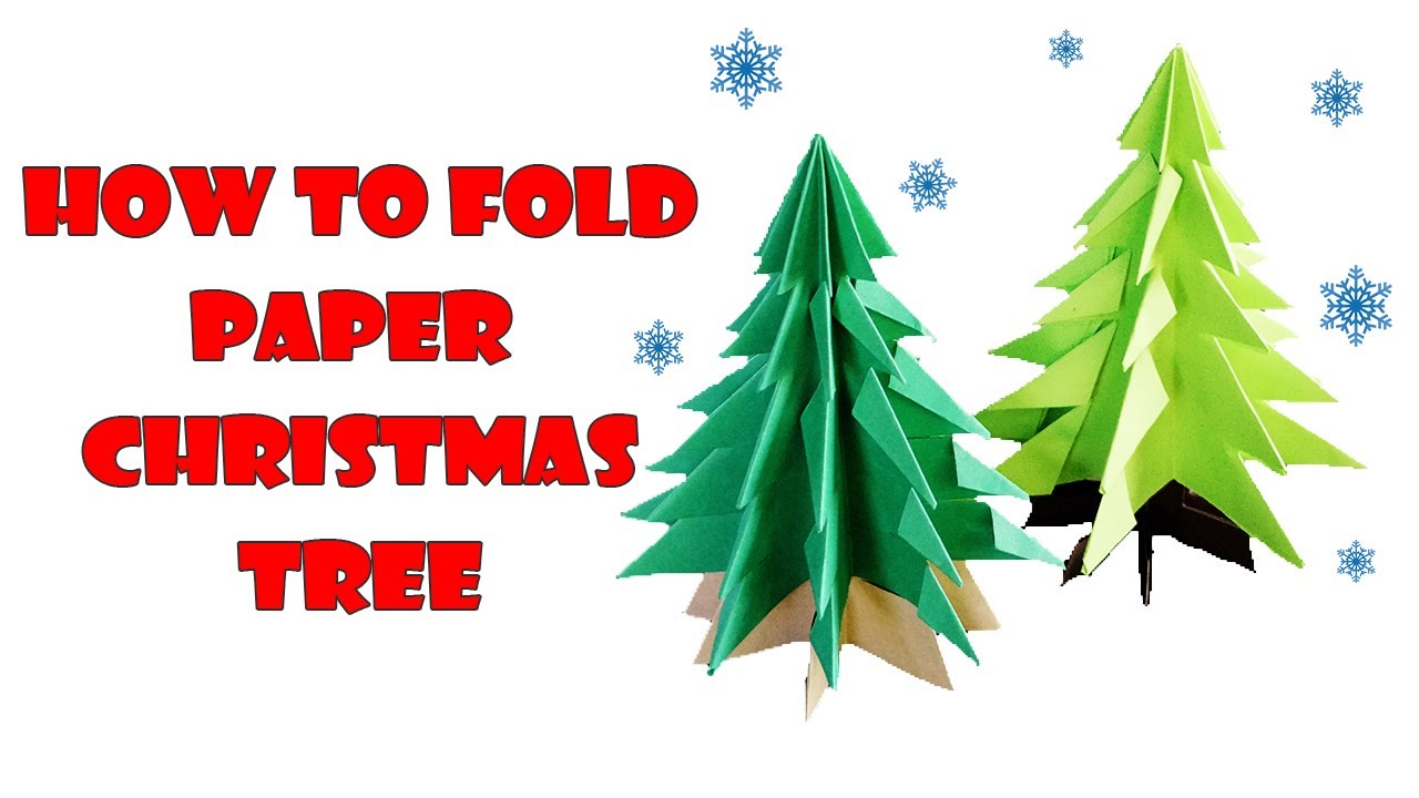 🎄 How to Make a 3D Paper Christmas Tree - YouTube