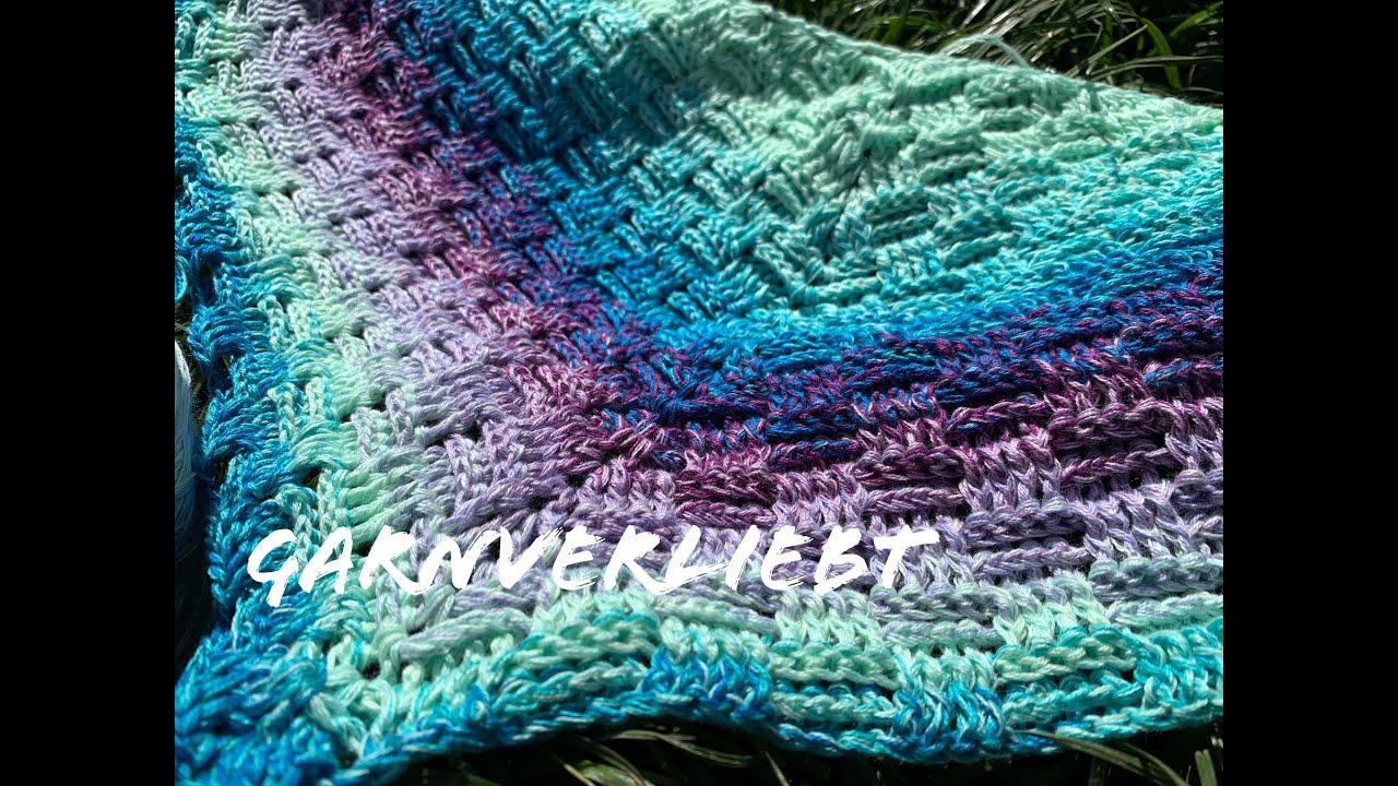 Das gehäkelte AprilReliefStäbchenTuch 2024