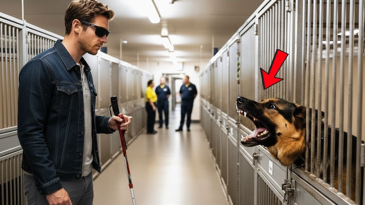 Vétéran aveugle face au chien le plus dangereux : son geste choque tout le monde !