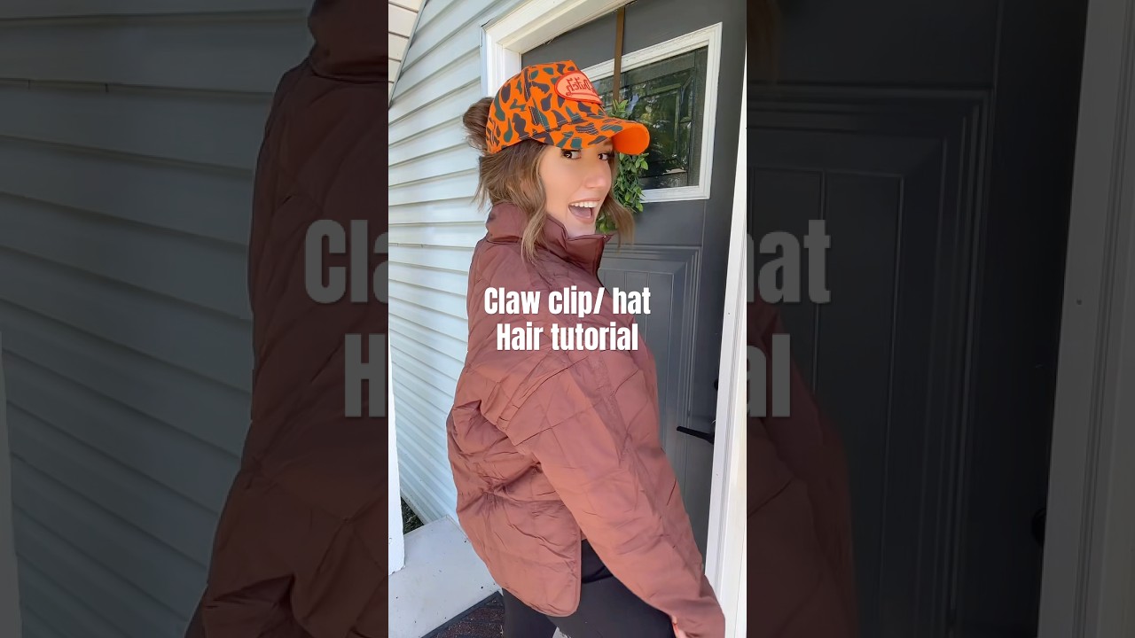 Claw clip/hat hair tutorial ❤️‍🔥