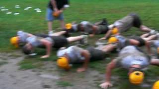 Police explorer academy 2009 Phase 4 push ups in the mud