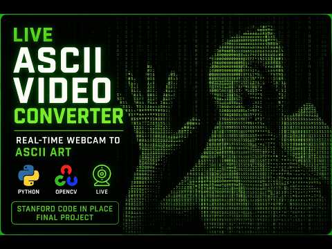 Live ASCII Video Converter | Real-Time Webcam ASCII Art with Python & OpenCV