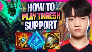LEARN HOW TO PLAY THRESH SUPPORT LIKE A PRO! - T1 Keria Plays Thresh Support vs Nautilus! |