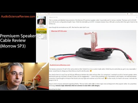Premium Speaker Cable Review Morrow SP3