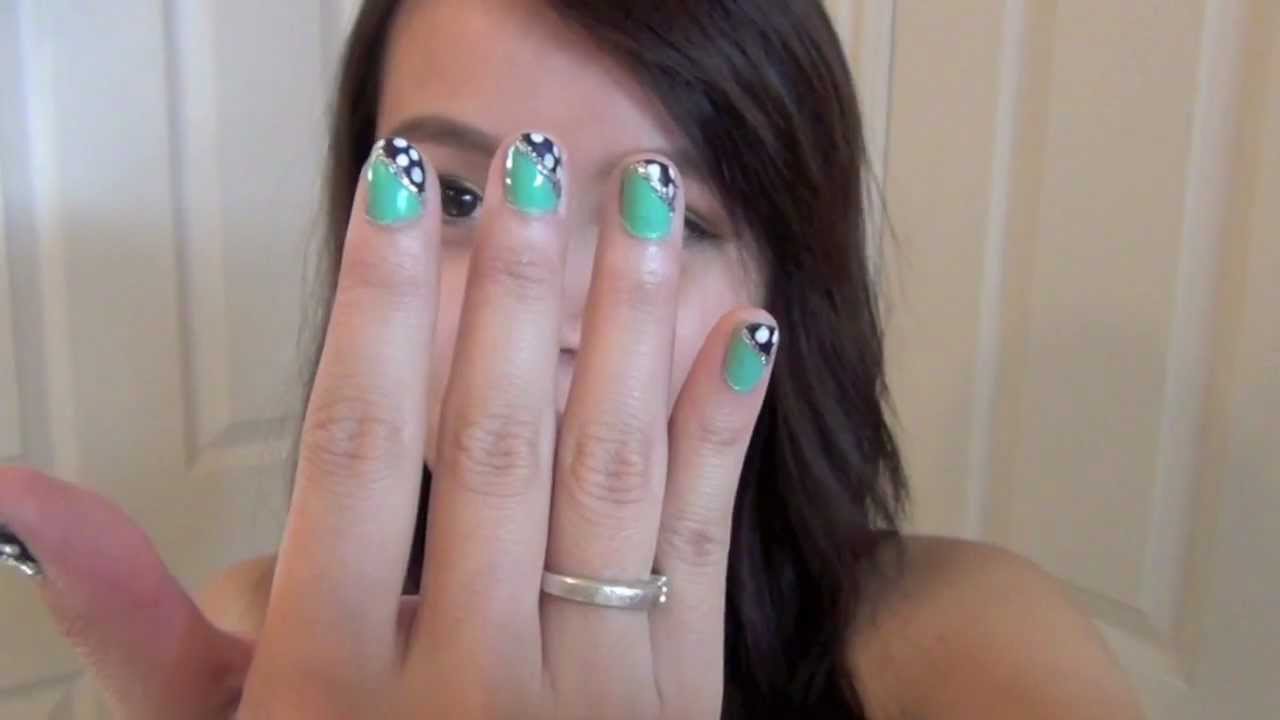 Polka Dottie nail tutorial YouTube