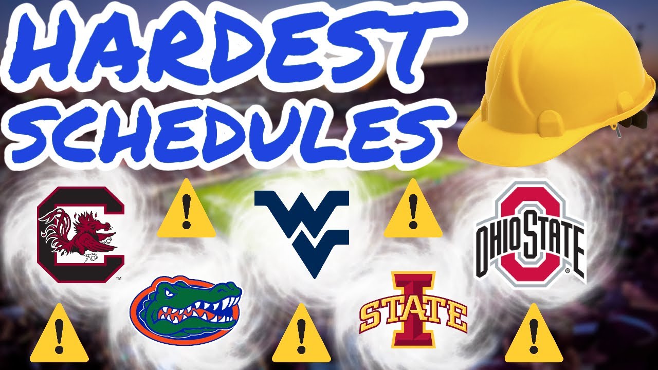 The 10 HARDEST College Football Schedules of 2023 Big Win Sports