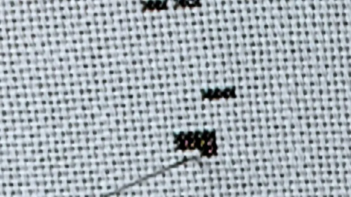 #57. Techniques for stitching over 1 fabric thread