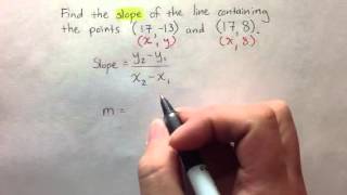 Unit 4 - Finding Slope From Two Points - #5