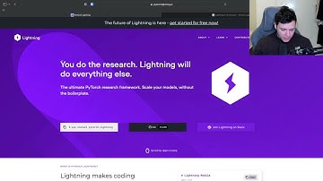 Learning about PyTorch Lightning on stream