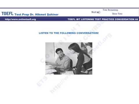 Toefl Ibt Test Online Hazırlık Kursu Conversation 44
