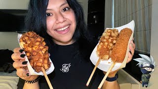 Trying Korean Cheesy Corn Dogs! | Something Show Ep.7