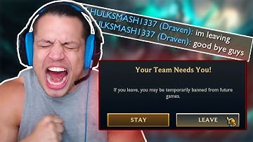 TYLER1: MY SUPPORTS SO BAD I LEFT