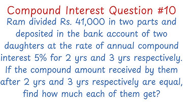 COMPOUND INTEREST VERY IMPORTANT  LONG QUESTION(5) | CLASS 10 | 5 MARKS | SEE MATHS