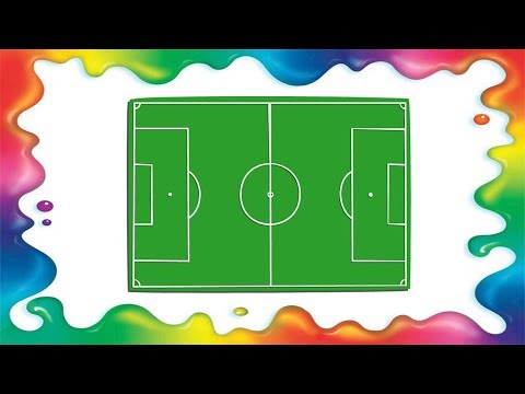 Cum sa desenezi un teren de fotbal - pas cu pas, pentru copii