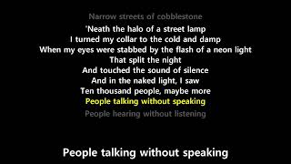 The Sound of Silence (Lyrics) - Simon & Garfunkel