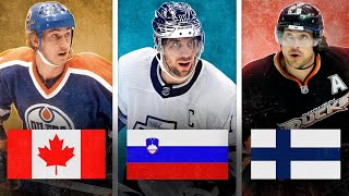 The Greatest NHL Player of All Time From Every Country!