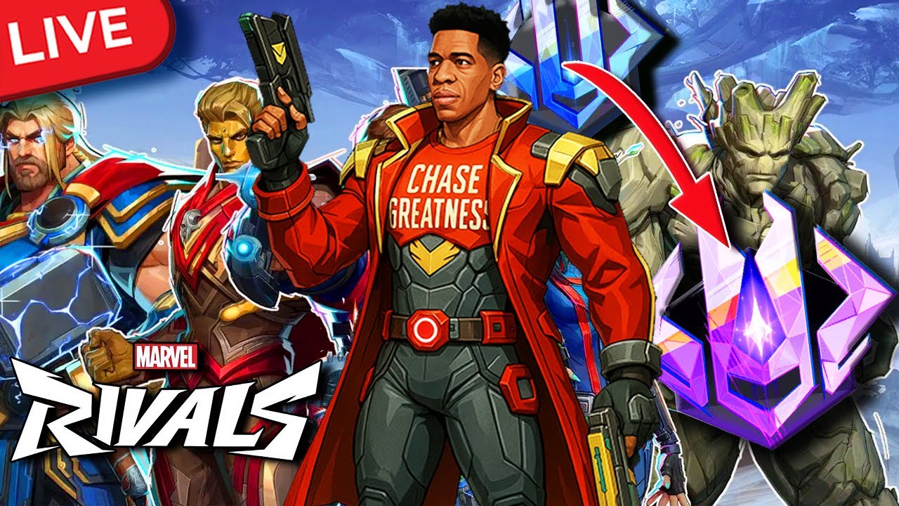 LIVE - MARVEL RIVALS - NEW Skins & GRANDMASTER Grind - YouTube