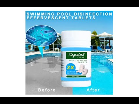 Pool Cleaning Tablet | Clear Balance Pool Maintenance Long Lasting Chlorinating Tablets - Overview