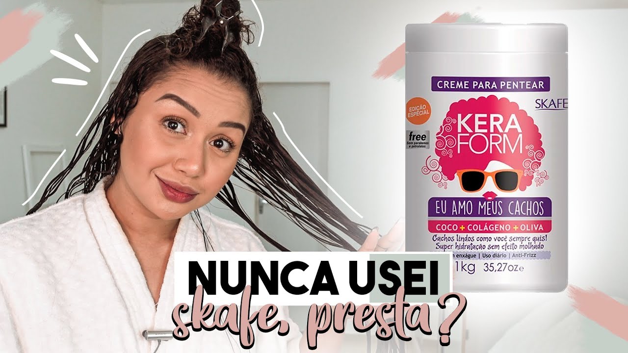 TESTEI O POTÃO * KERAFORM EU AMO MEUS CACHOS * NO MEU CABELO CACHEADO!