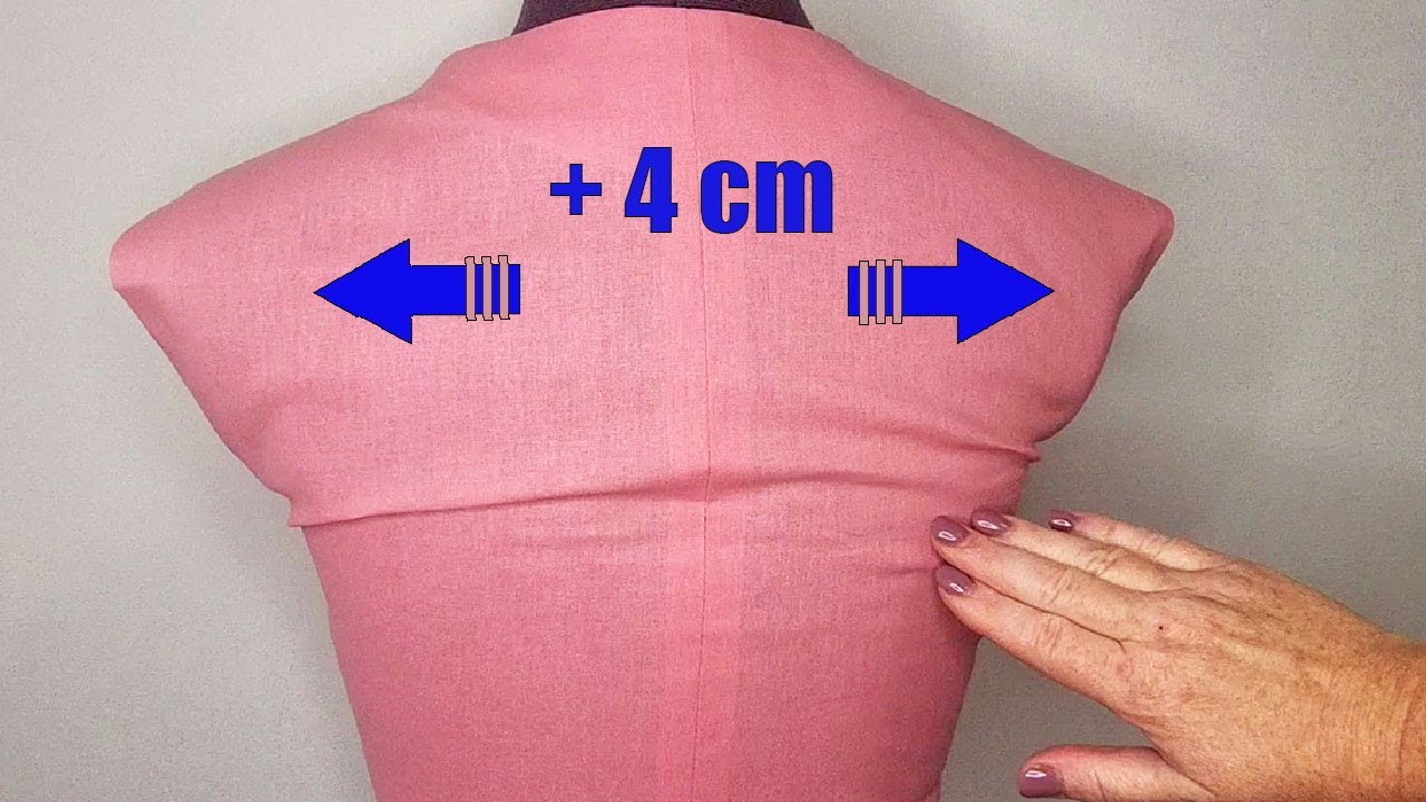 🌺How to increase the tight back of a dress, blouse by 4 cm / repair