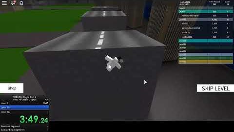 ROBLOX Speed Run 4 Speedrun (First 16 Levels, Skips) in 6:08.66